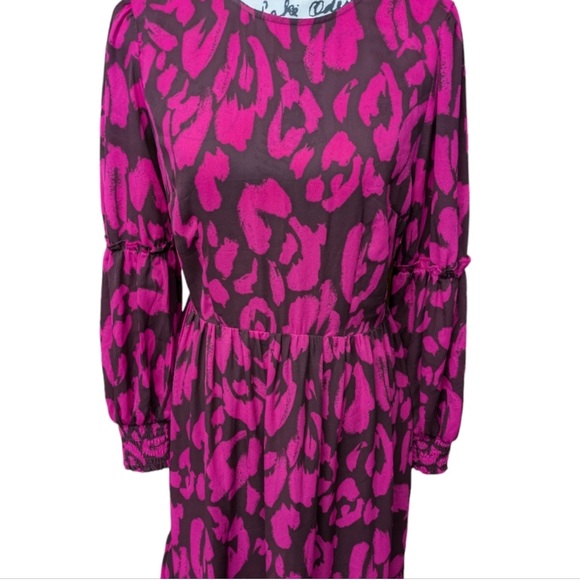 Who What Wear 🐆 Leopard Print Maxi Dress • Size L - Picture 8 of 9